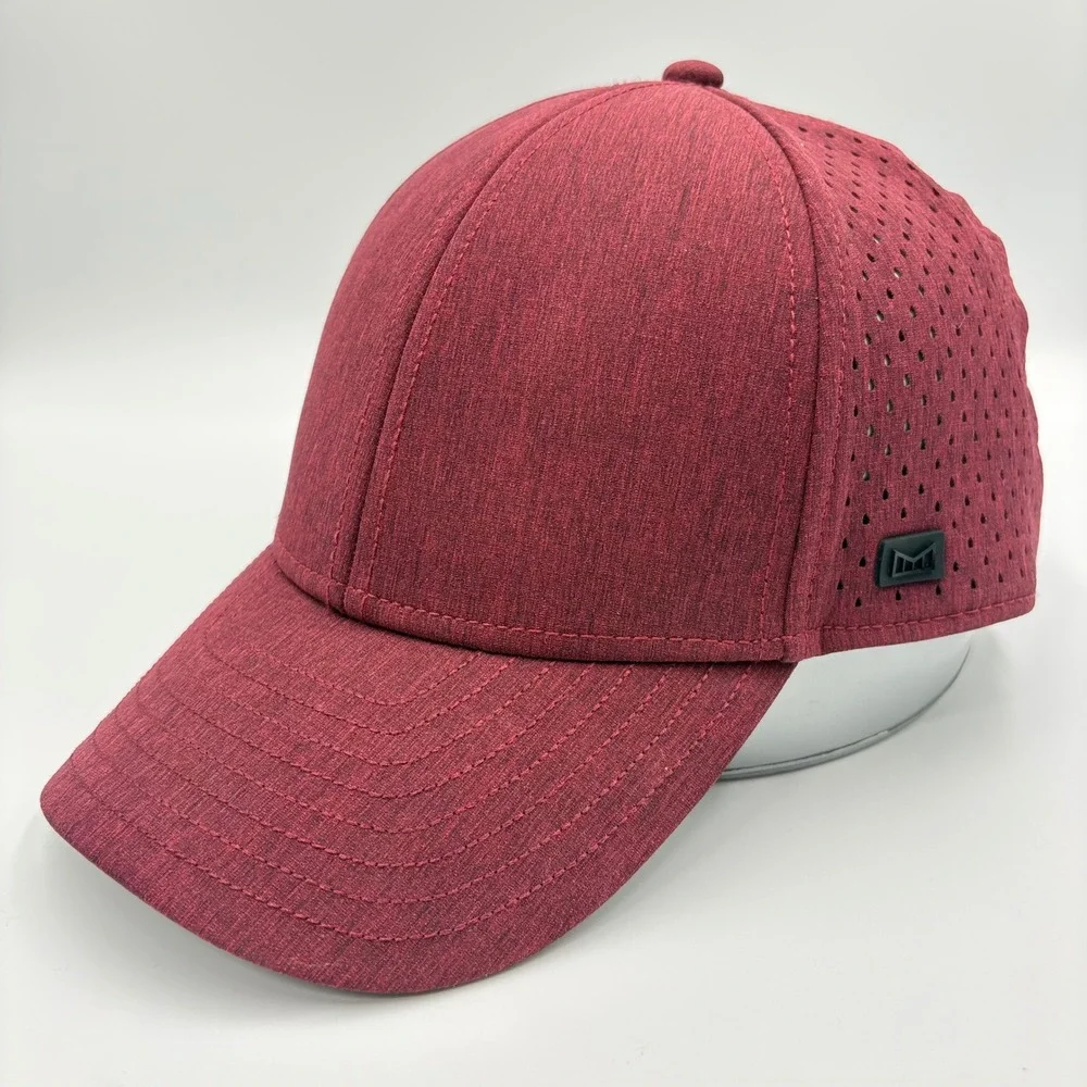 Melin A Game Hydro Snapback 58 CM Hat Men Maroon Heathered Performance Golf - Picture 1 of 10